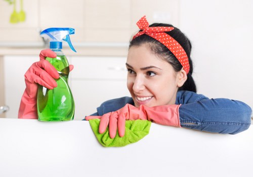 Freshly cleaned carpet in a bright office or home space