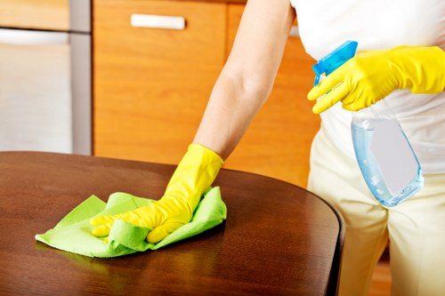 Example carpet cleaning scenario in a busy residential property